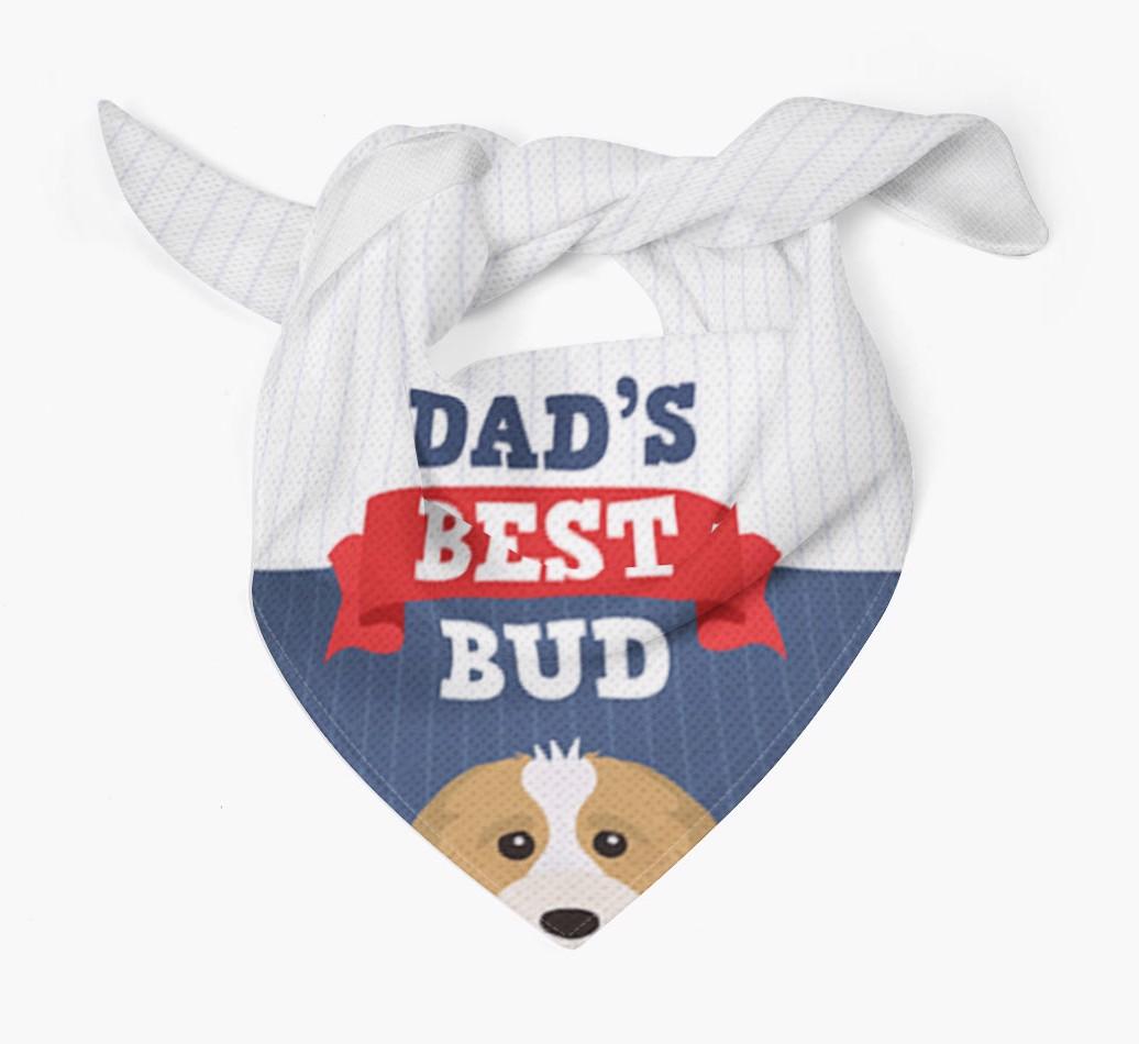 Dad's Best Bud: Personalised {breedFullName} Bandana
