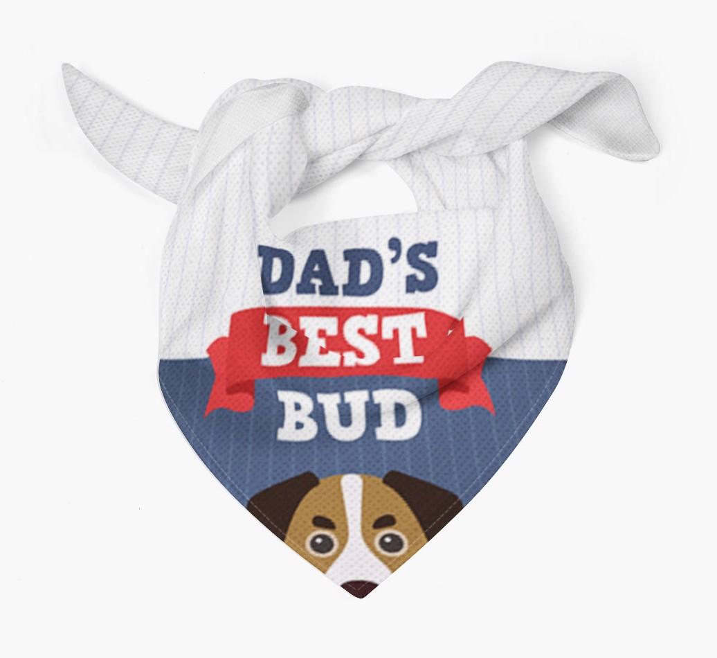 Dad's Best Bud: Personalised {breedFullName} Bandana