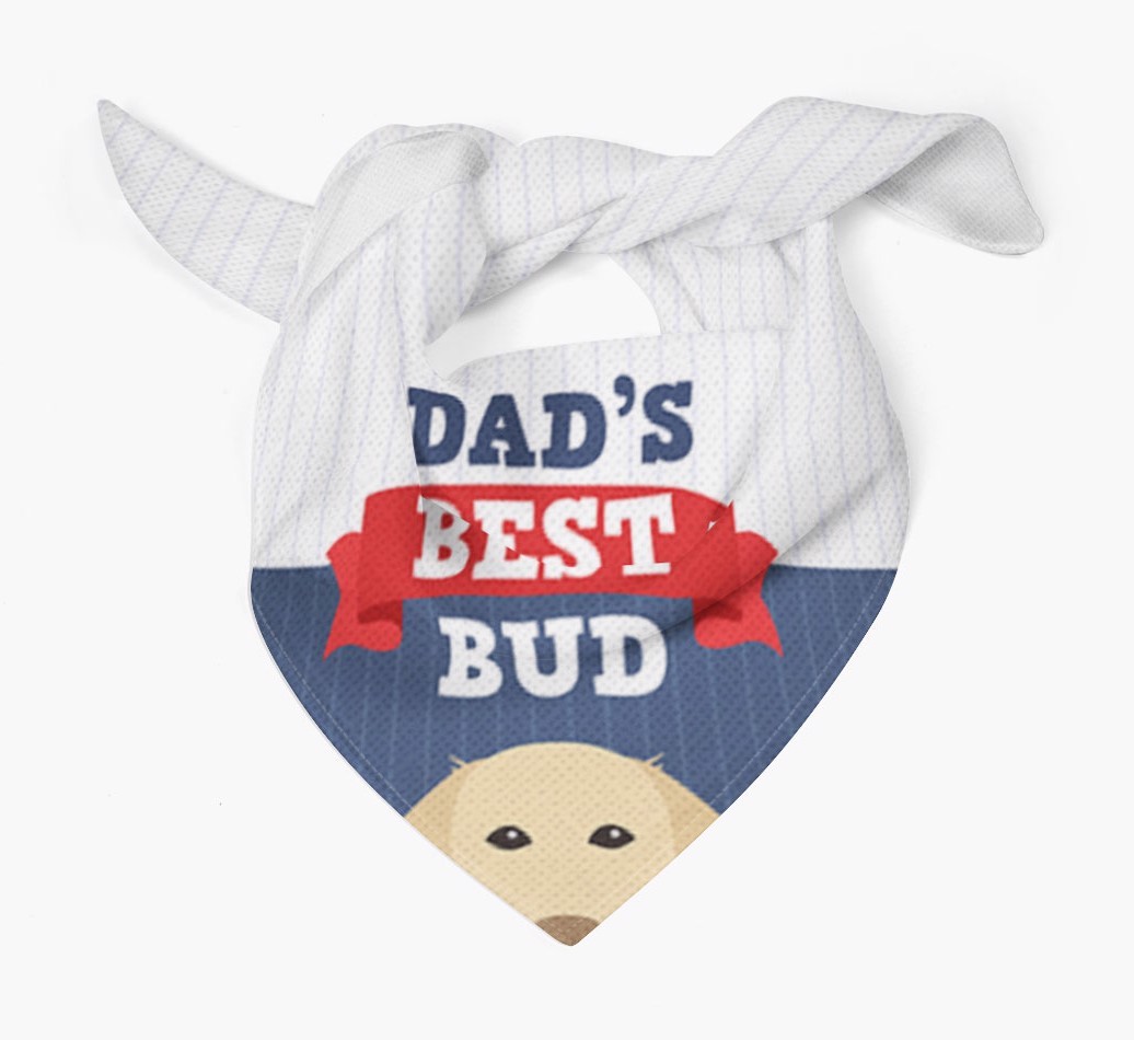 Dad's Best Bud: Personalised {breedFullName} Bandana