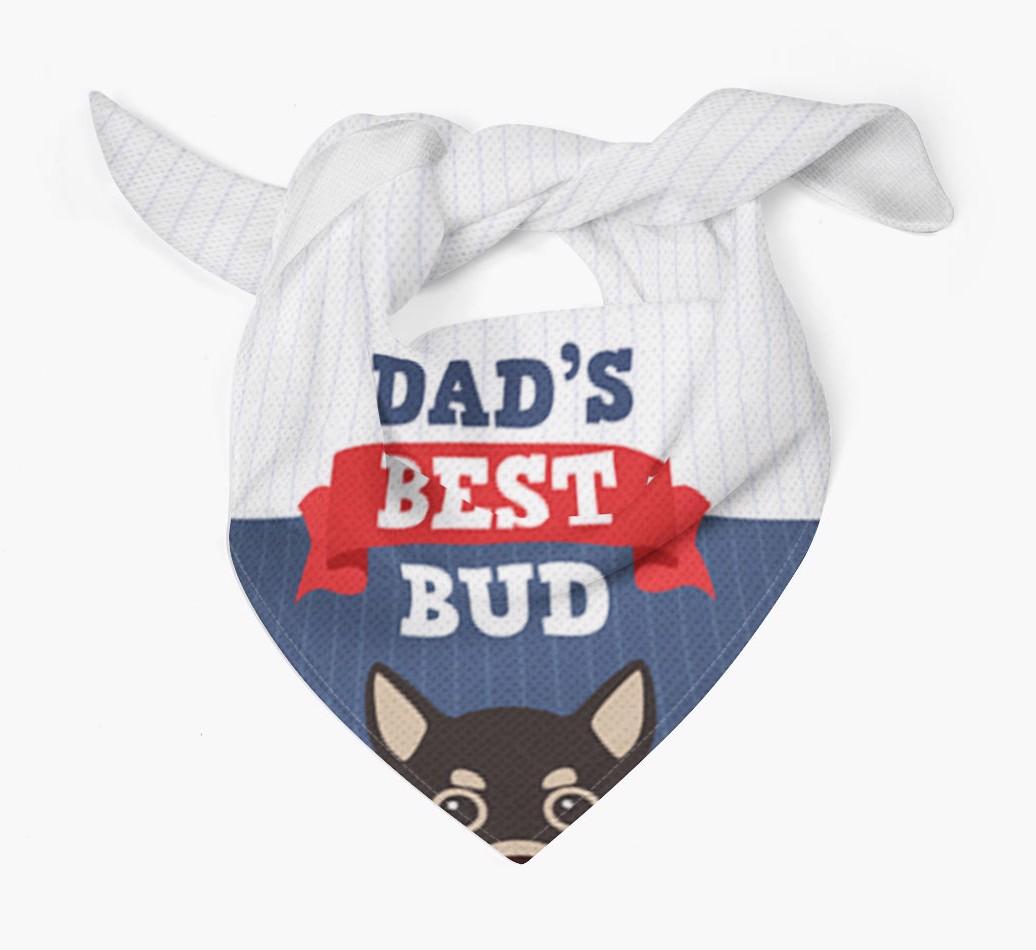 Dad's Best Bud: Personalised {breedFullName} Bandana