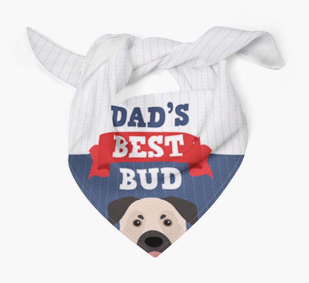 Dad's Best Bud: Personalised {breedFullName} Bandana
