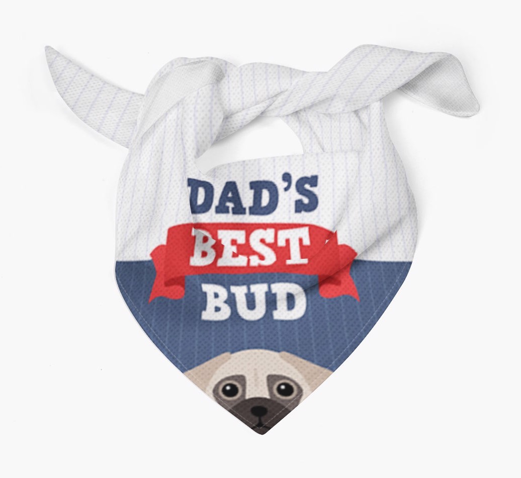 Dad's Best Bud: Personalised {breedFullName} Bandana