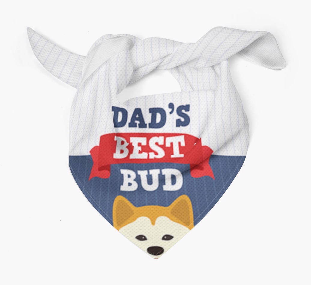 Dad's Best Bud: Personalised {breedFullName} Bandana