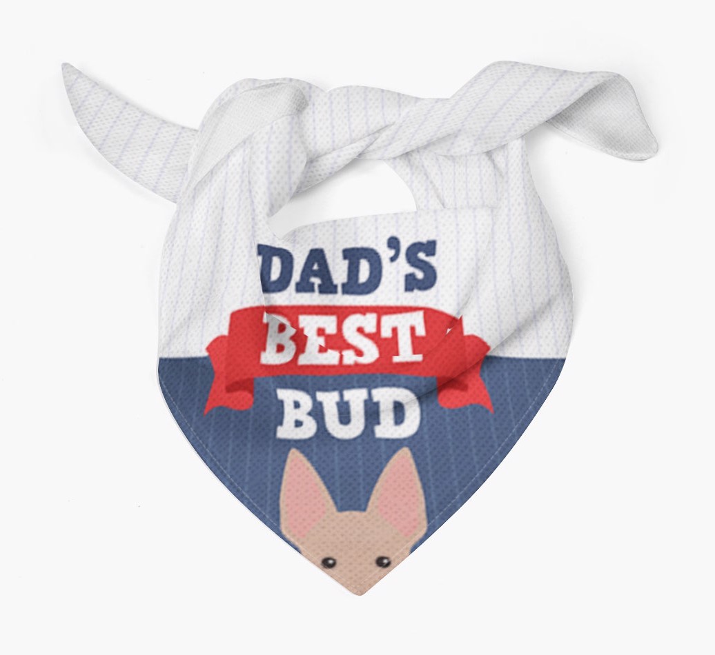 Dad's Best Bud: Personalised {breedFullName} Bandana