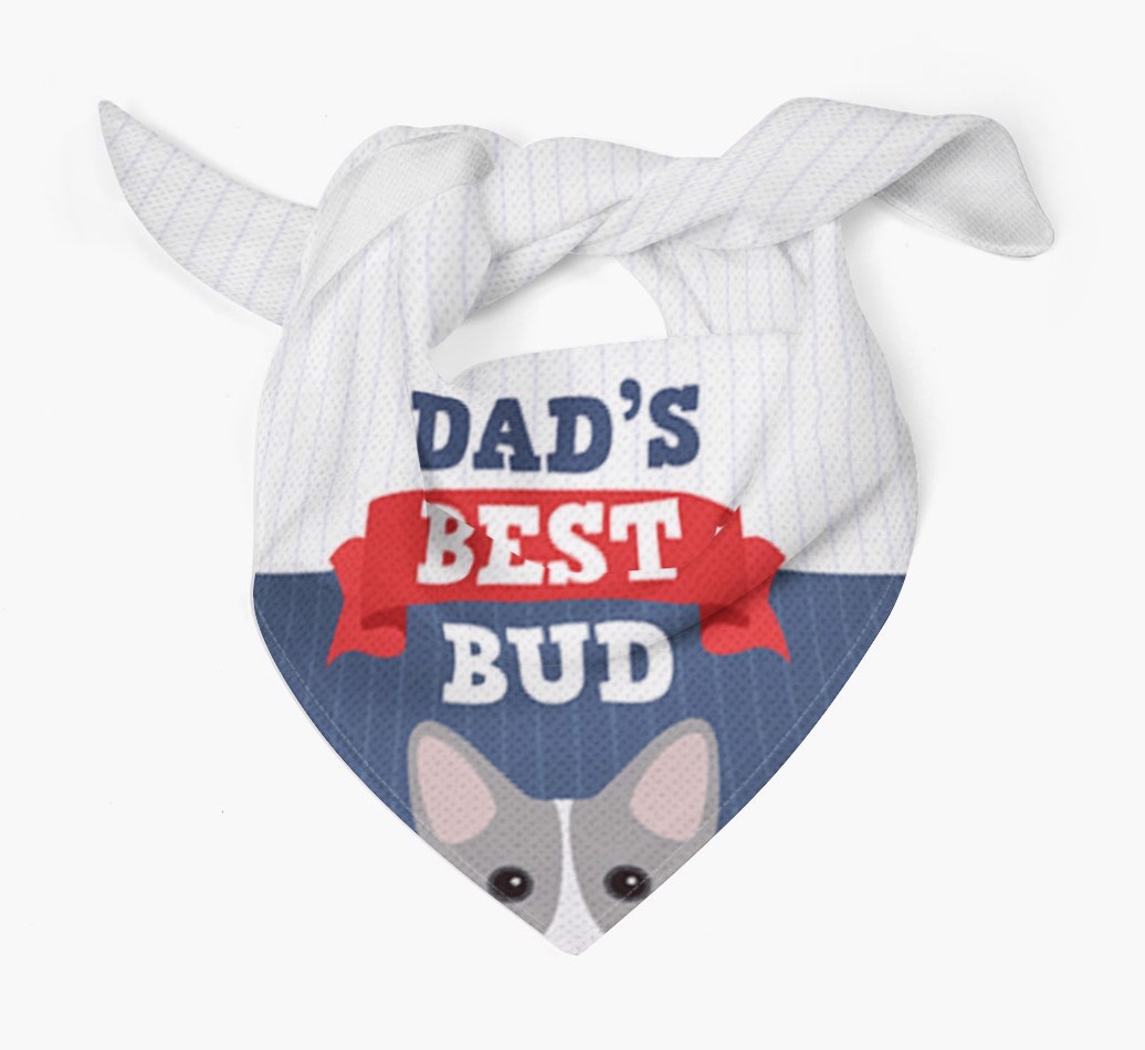 Dad's Best Bud: Personalised {breedFullName} Bandana