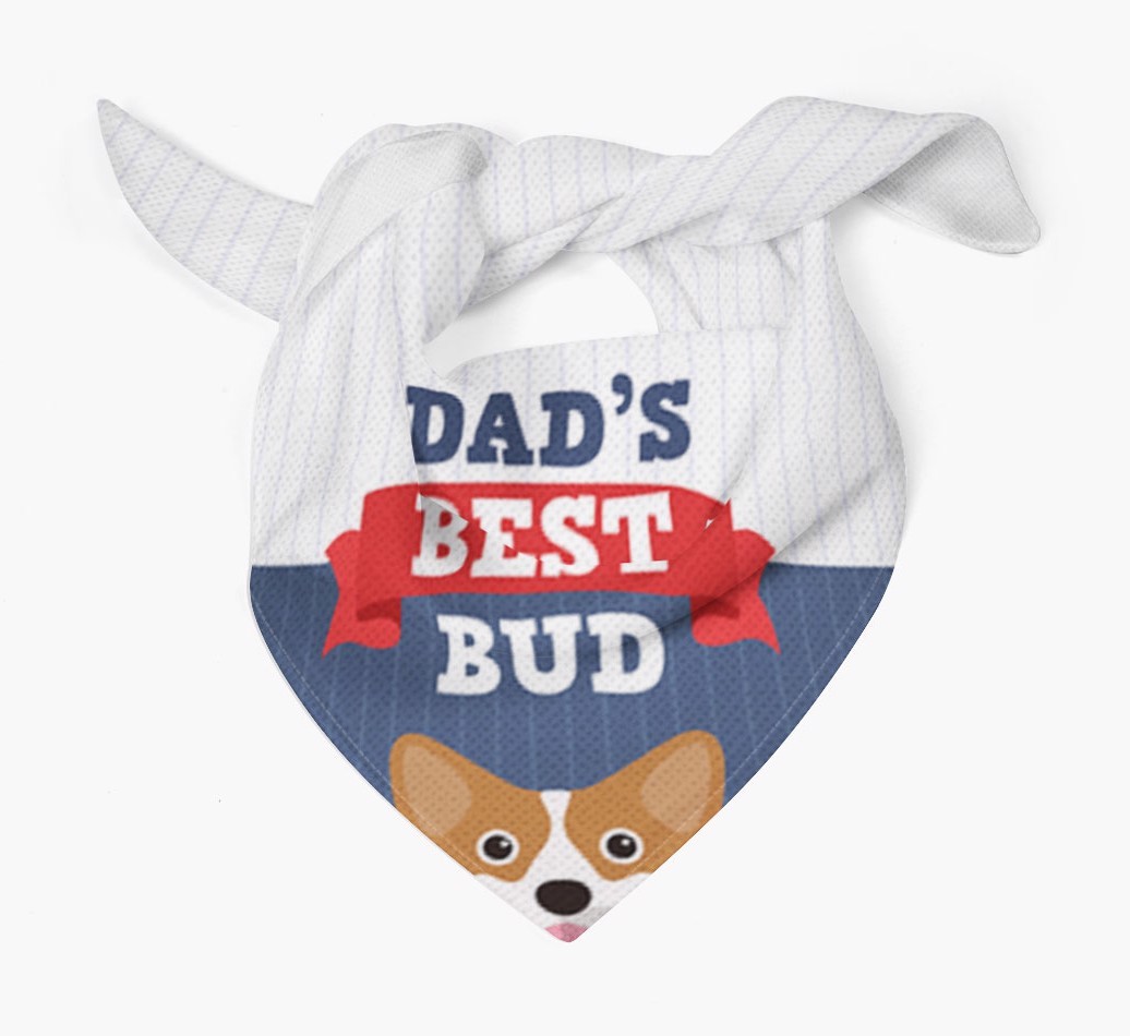 Dad's Best Bud: Personalised {breedFullName} Bandana