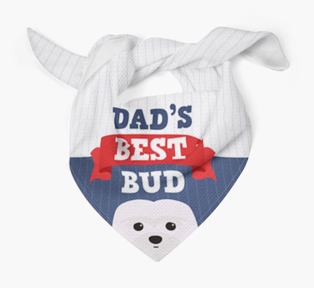 Dad's Best Bud: Personalised {breedFullName} Bandana
