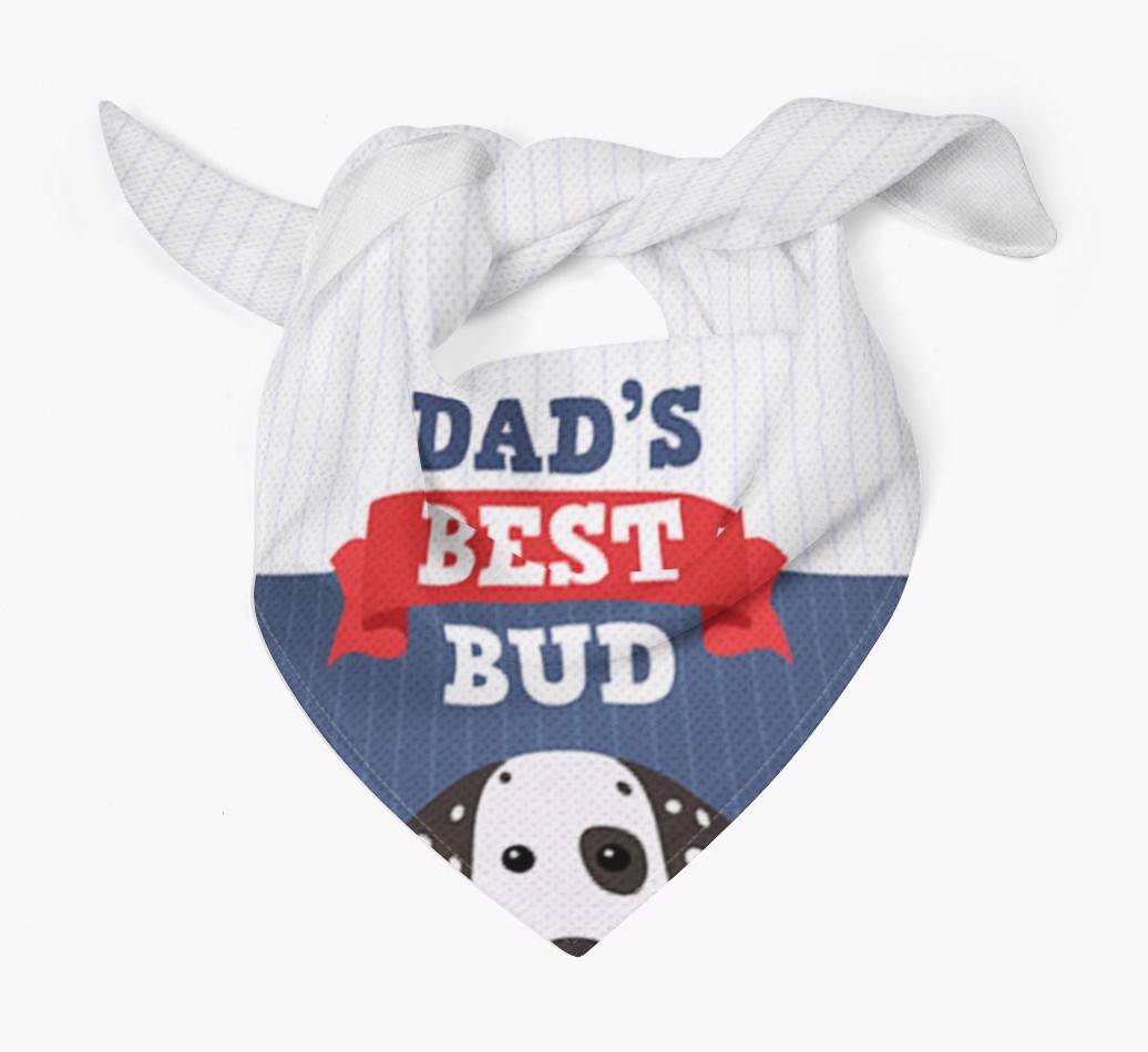 Dad's Best Bud: Personalised {breedFullName} Bandana