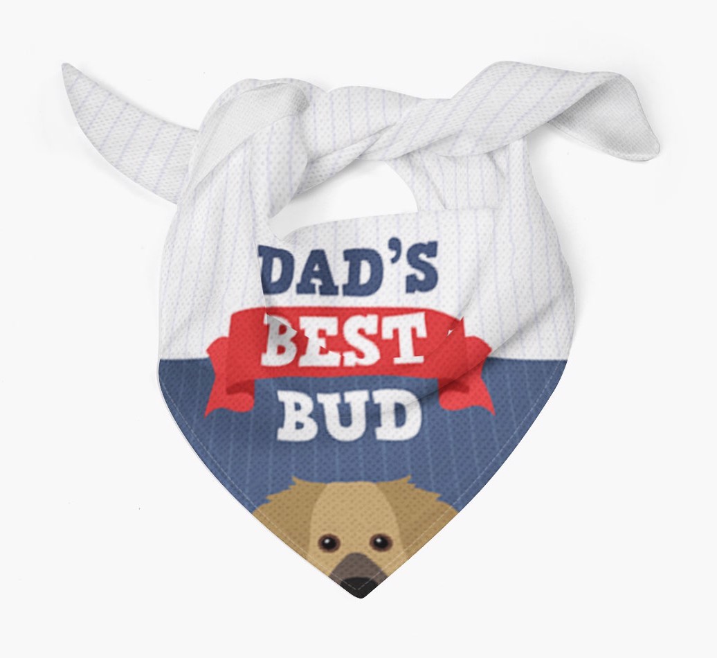 Dad's Best Bud: Personalised {breedFullName} Bandana