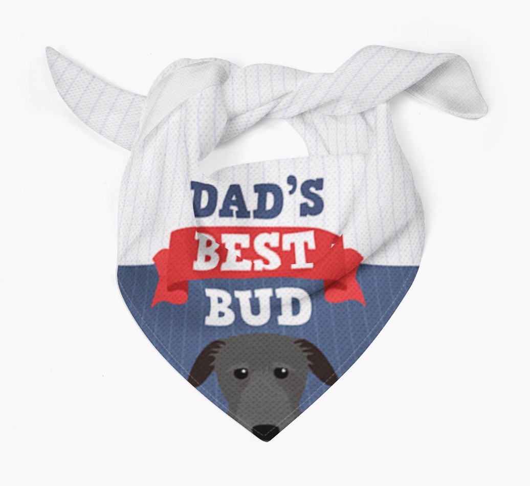 Dad's Best Bud: Personalised {breedFullName} Bandana