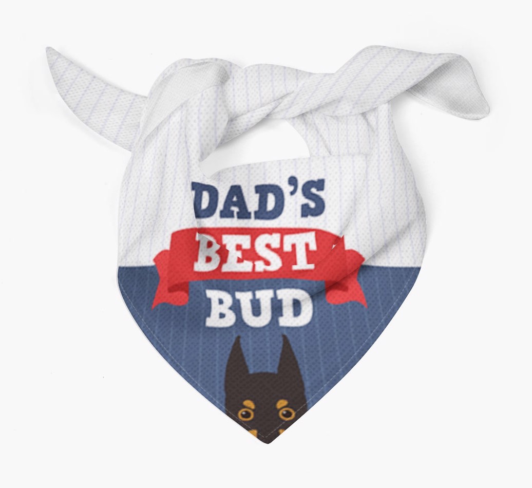 Dad's Best Bud: Personalised {breedFullName} Bandana