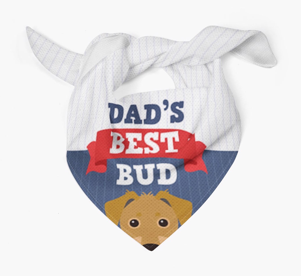 Dad's Best Bud: Personalised {breedFullName} Bandana