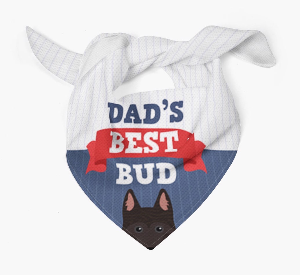 Dad's Best Bud: Personalised {breedFullName} Bandana