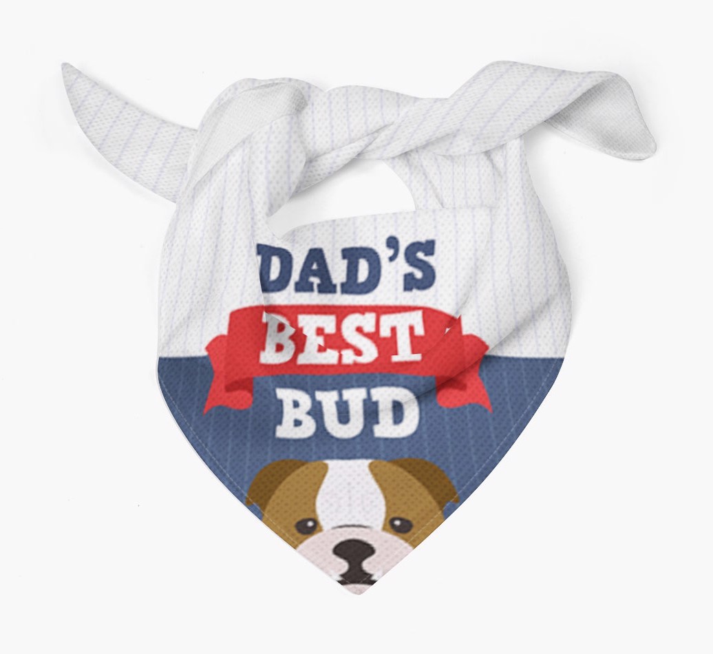 Dad's Best Bud: Personalised {breedFullName} Bandana