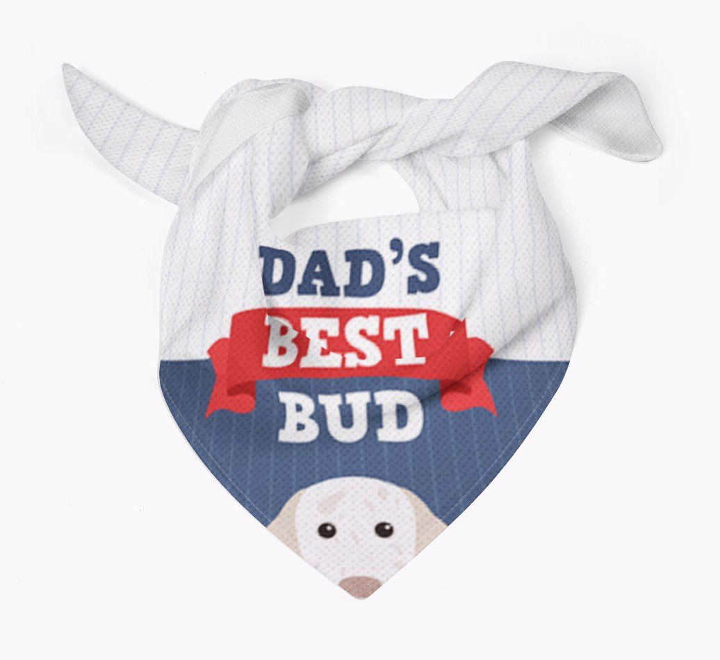 Dad's Best Bud: Personalised {breedFullName} Bandana