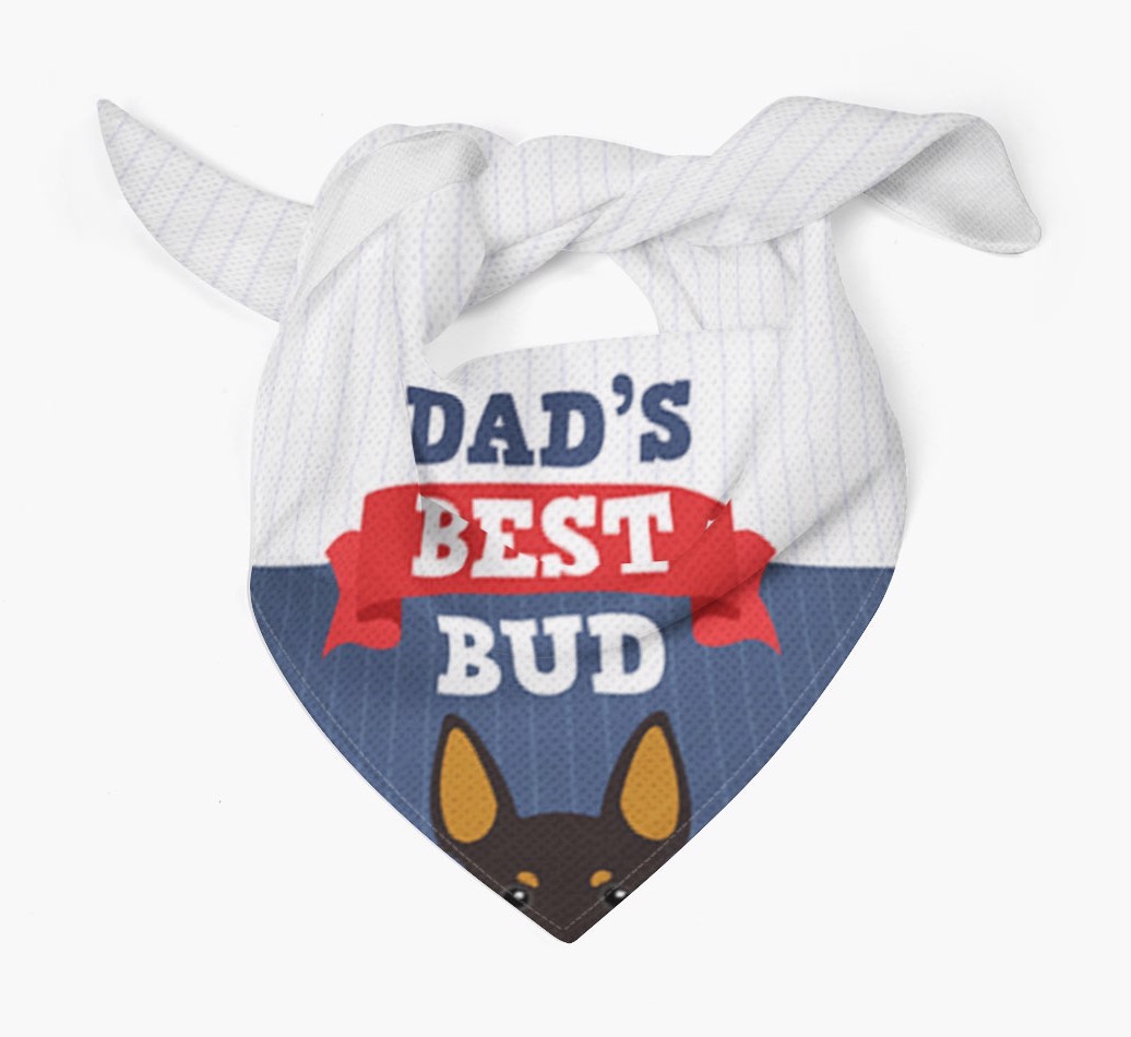 Dad's Best Bud: Personalised {breedFullName} Bandana