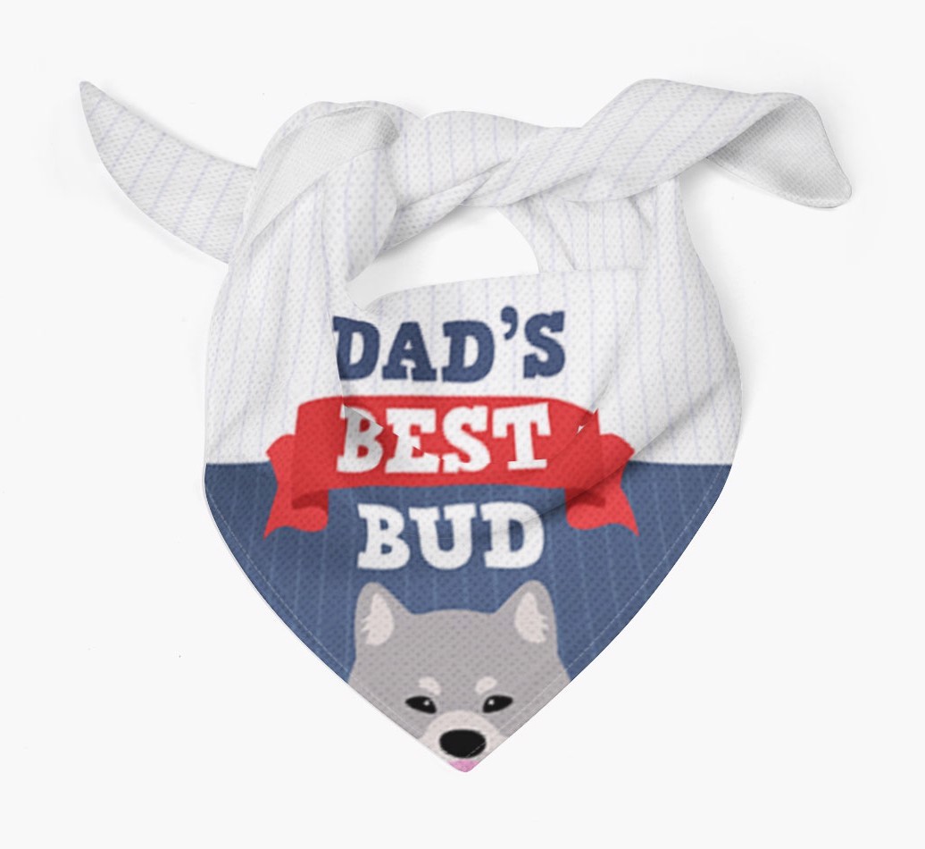 Dad's Best Bud: Personalised {breedFullName} Bandana