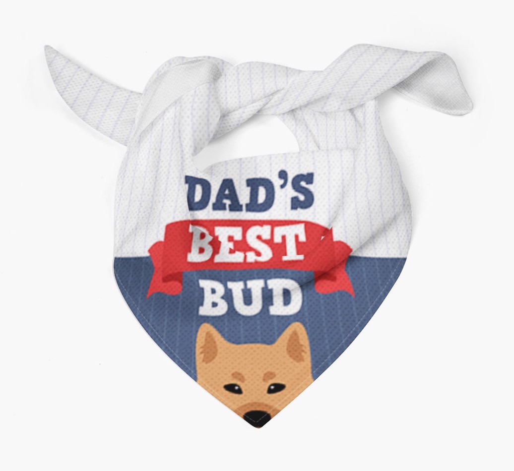 Dad's Best Bud: Personalised {breedFullName} Bandana
