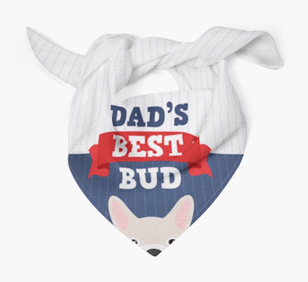 Dad's Best Bud: Personalised {breedFullName} Bandana