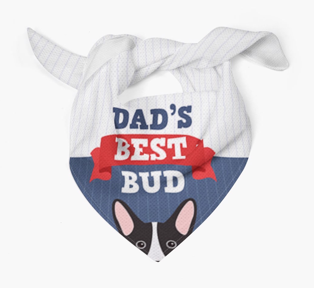 Dad's Best Bud: Personalised {breedFullName} Bandana