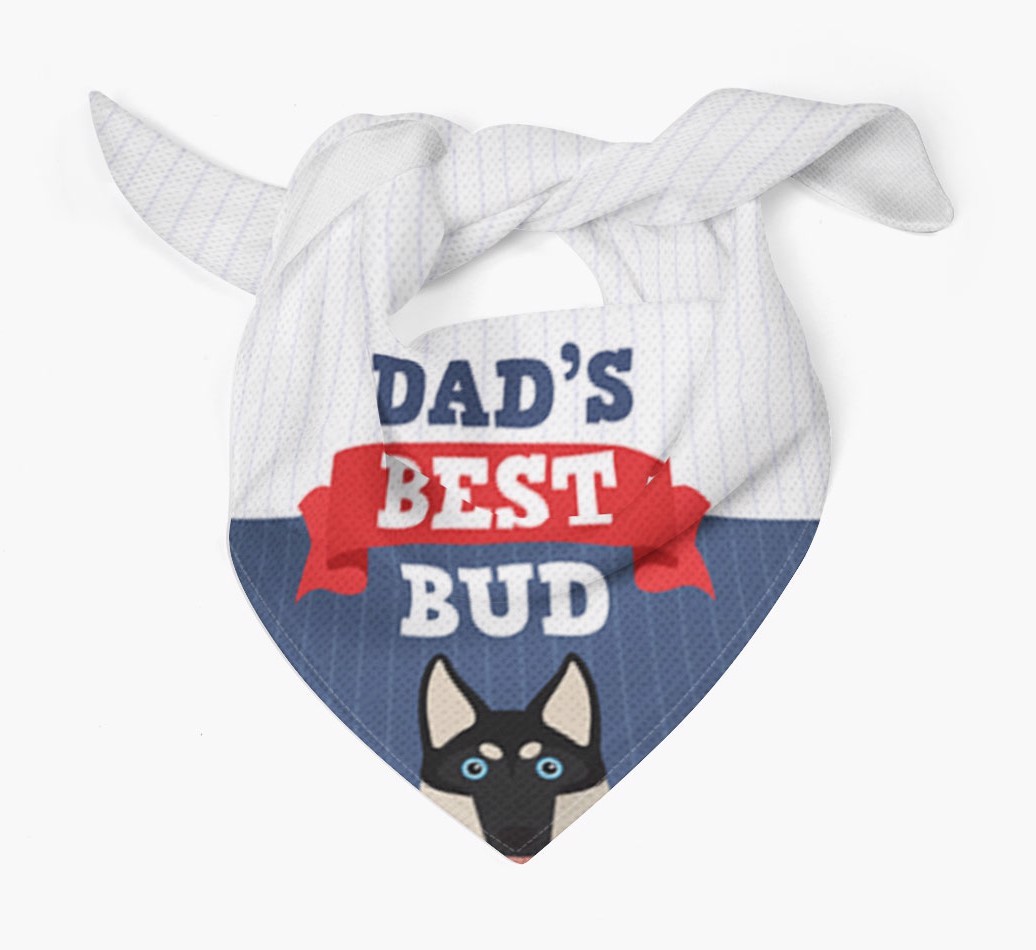 Dad's Best Bud: Personalised {breedFullName} Bandana