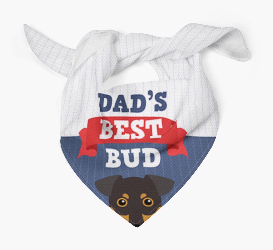 Dad's Best Bud: Personalised {breedFullName} Bandana
