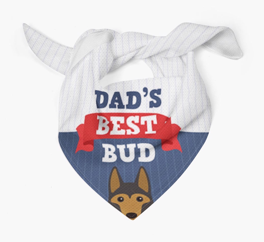 Dad's Best Bud: Personalised {breedFullName} Bandana
