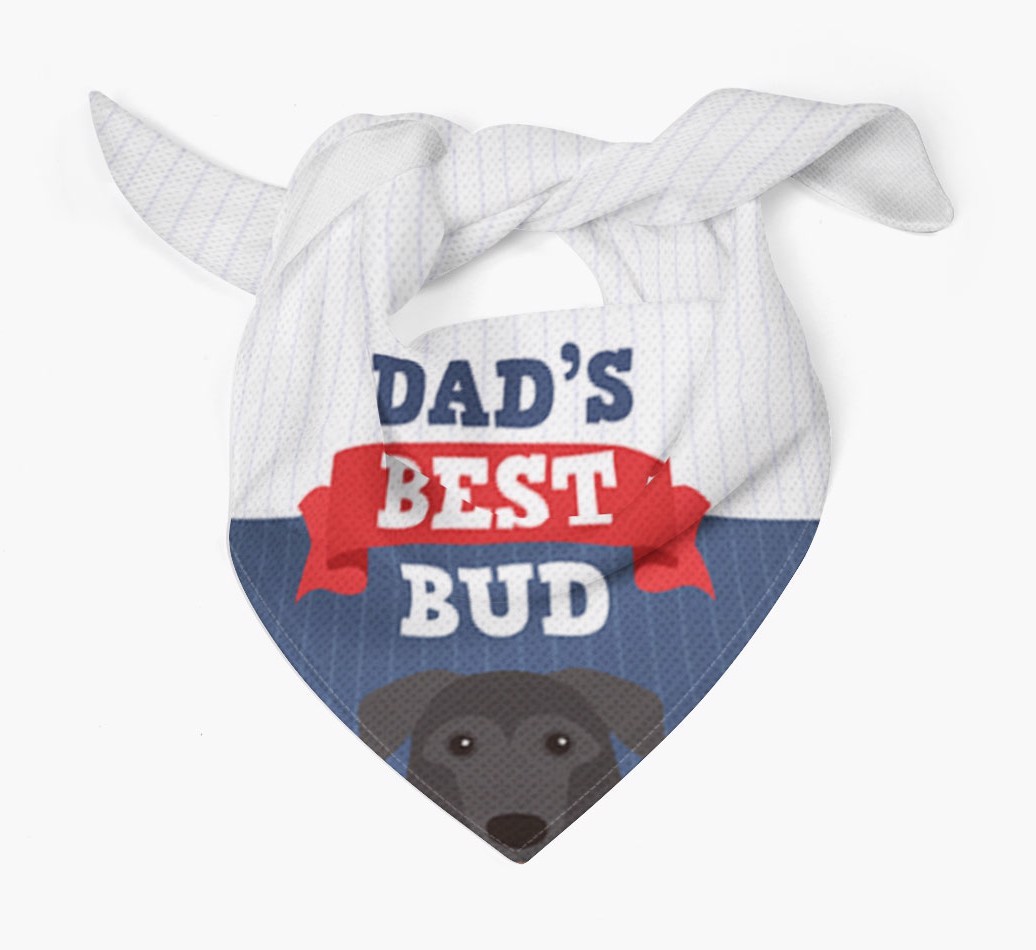 Dad's Best Bud: Personalised {breedFullName} Bandana