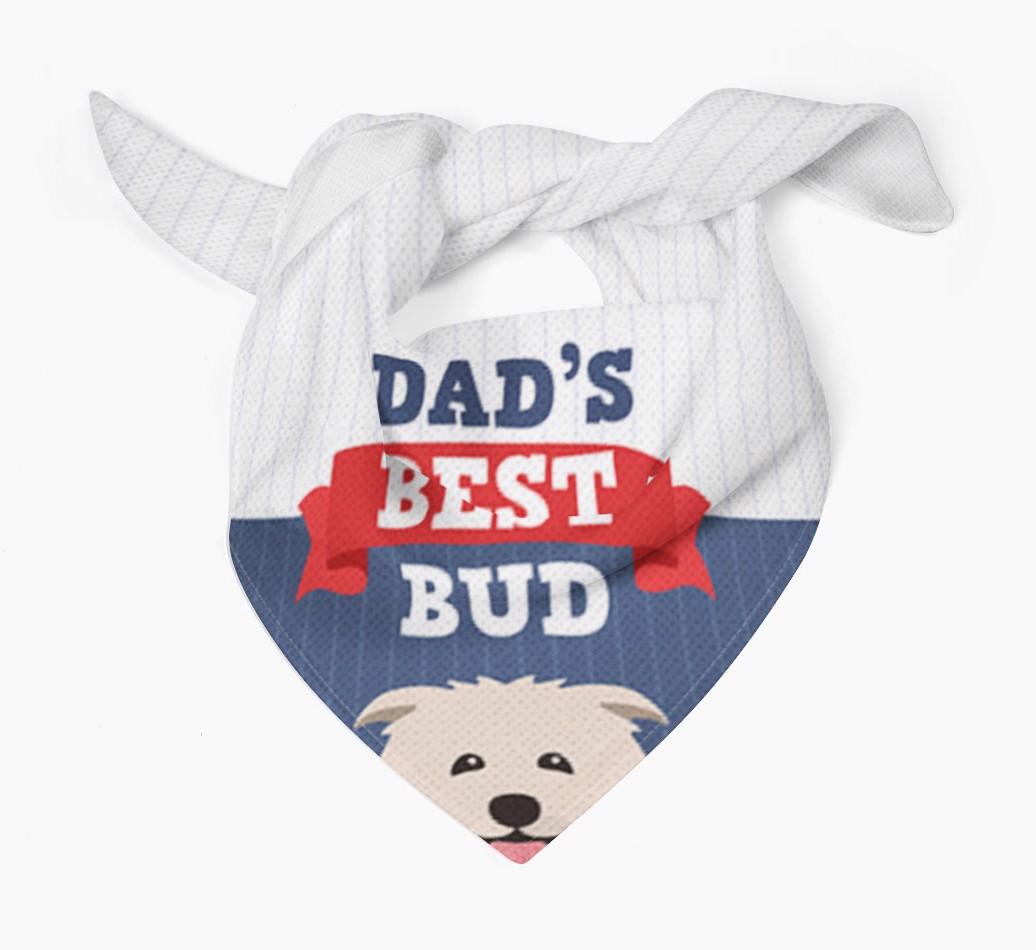 Dad's Best Bud: Personalised {breedFullName} Bandana