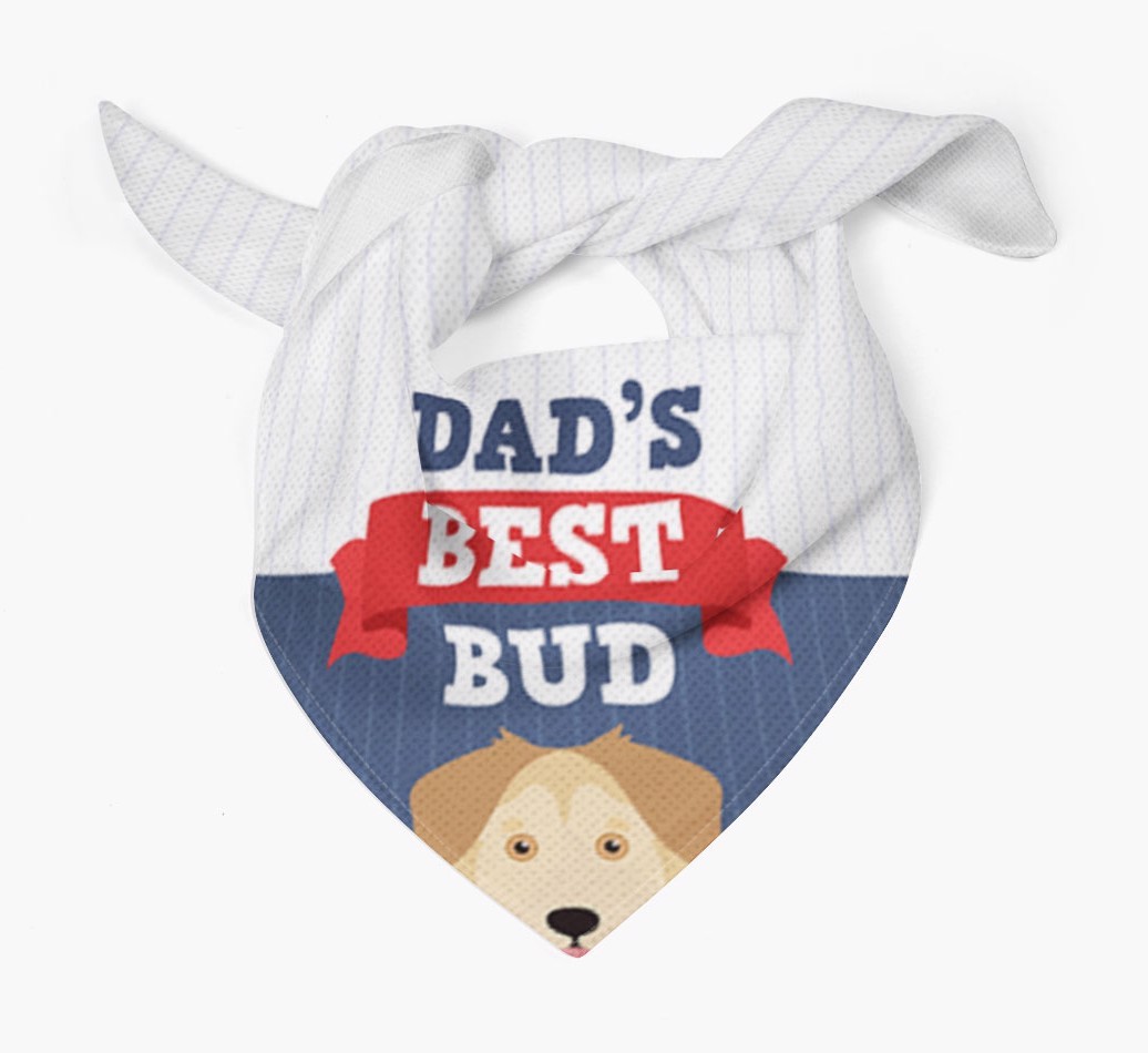 Dad's Best Bud: Personalised {breedFullName} Bandana
