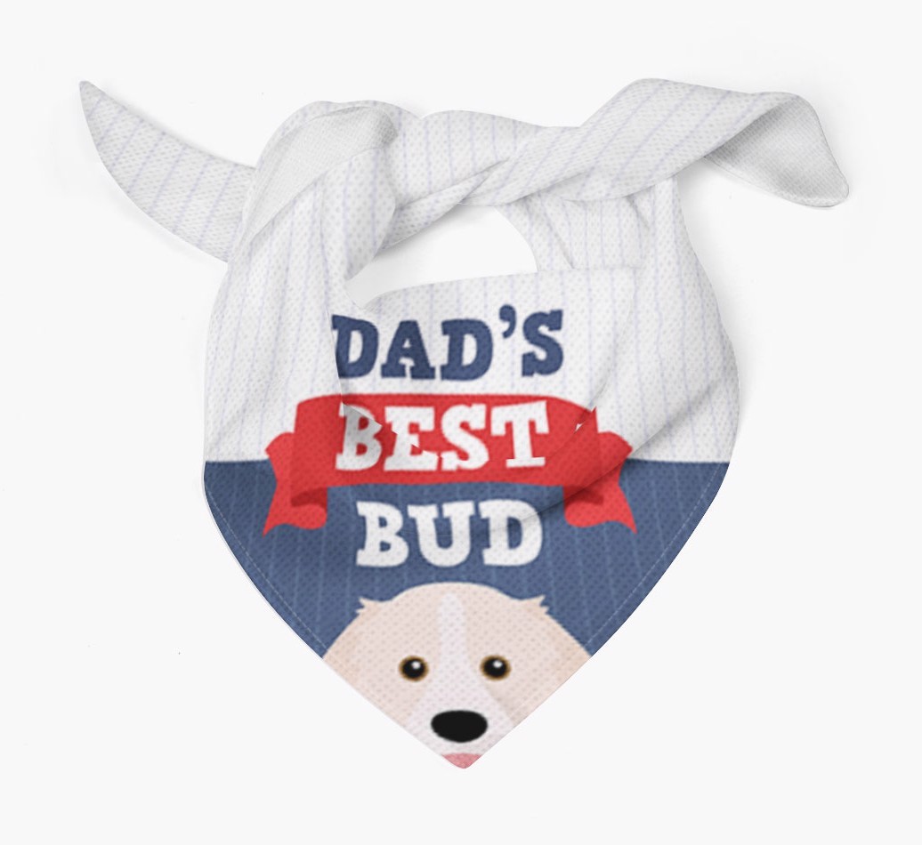 Dad's Best Bud: Personalised {breedFullName} Bandana