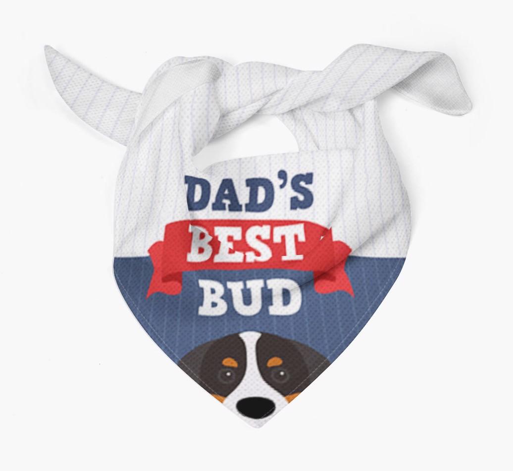 Dad's Best Bud: Personalised {breedFullName} Bandana