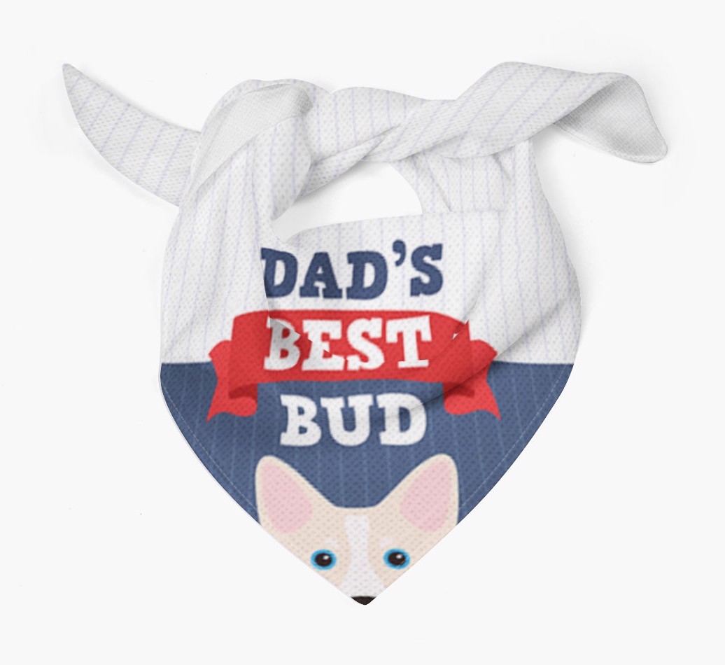 Dad's Best Bud: Personalised {breedFullName} Bandana