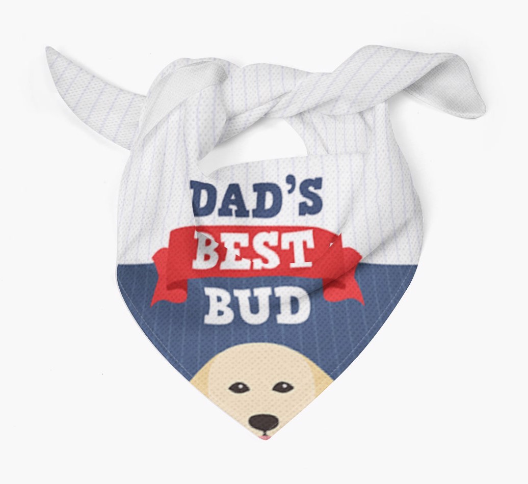Dad's Best Bud: Personalised {breedFullName} Bandana