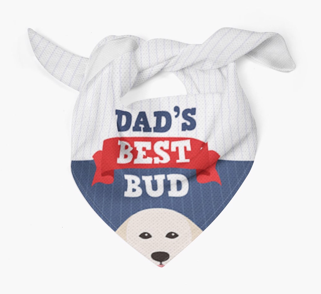Dad's Best Bud: Personalised {breedFullName} Bandana