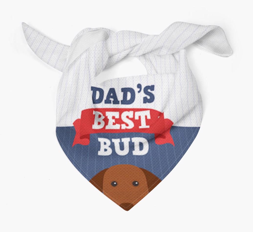 Dad's Best Bud: Personalised {breedFullName} Bandana