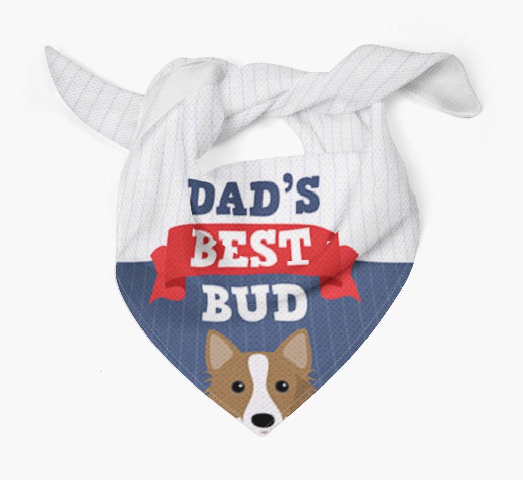 Dad's Best Bud: Personalised {breedFullName} Bandana
