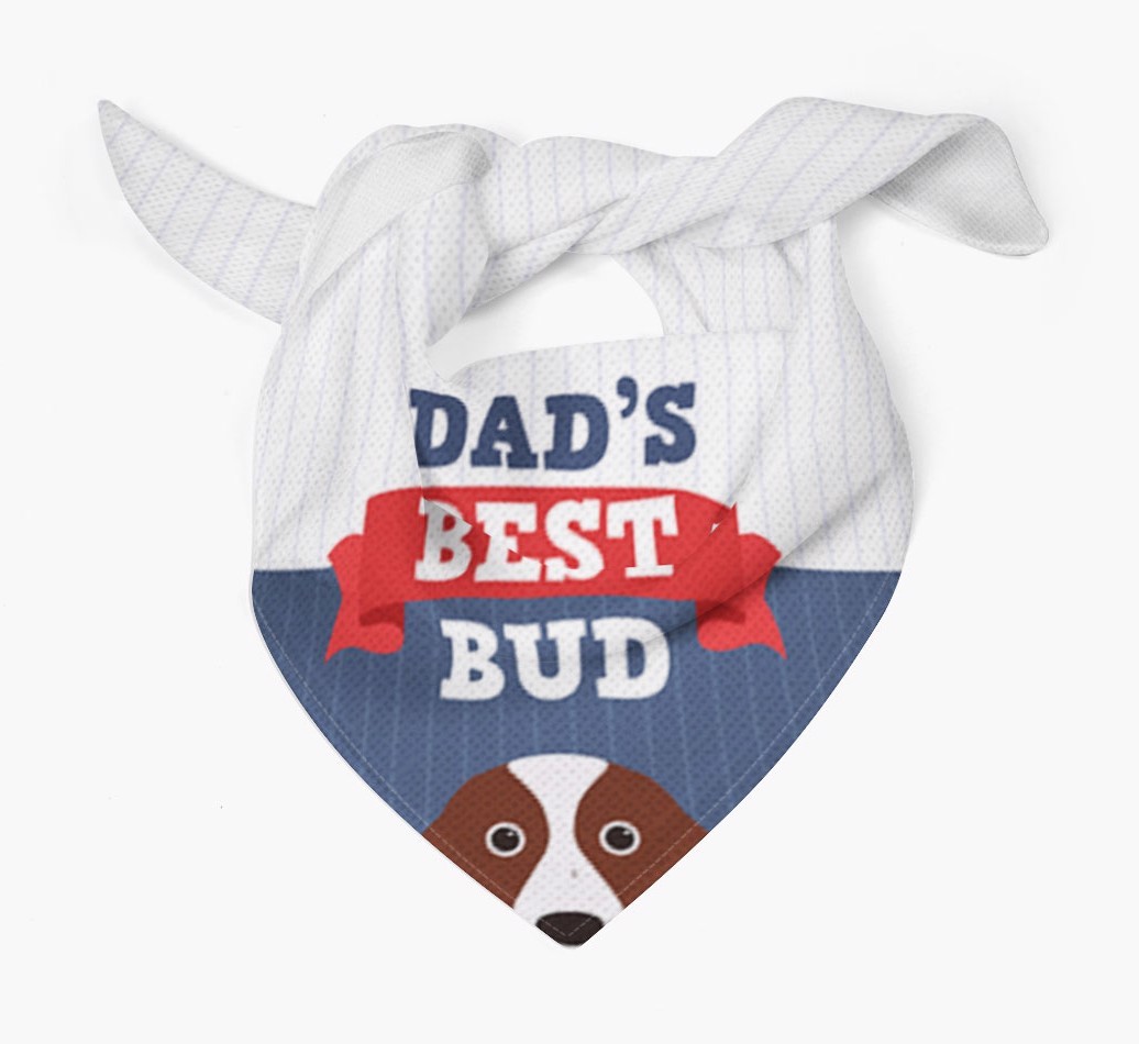 Dad's Best Bud: Personalised {breedFullName} Bandana