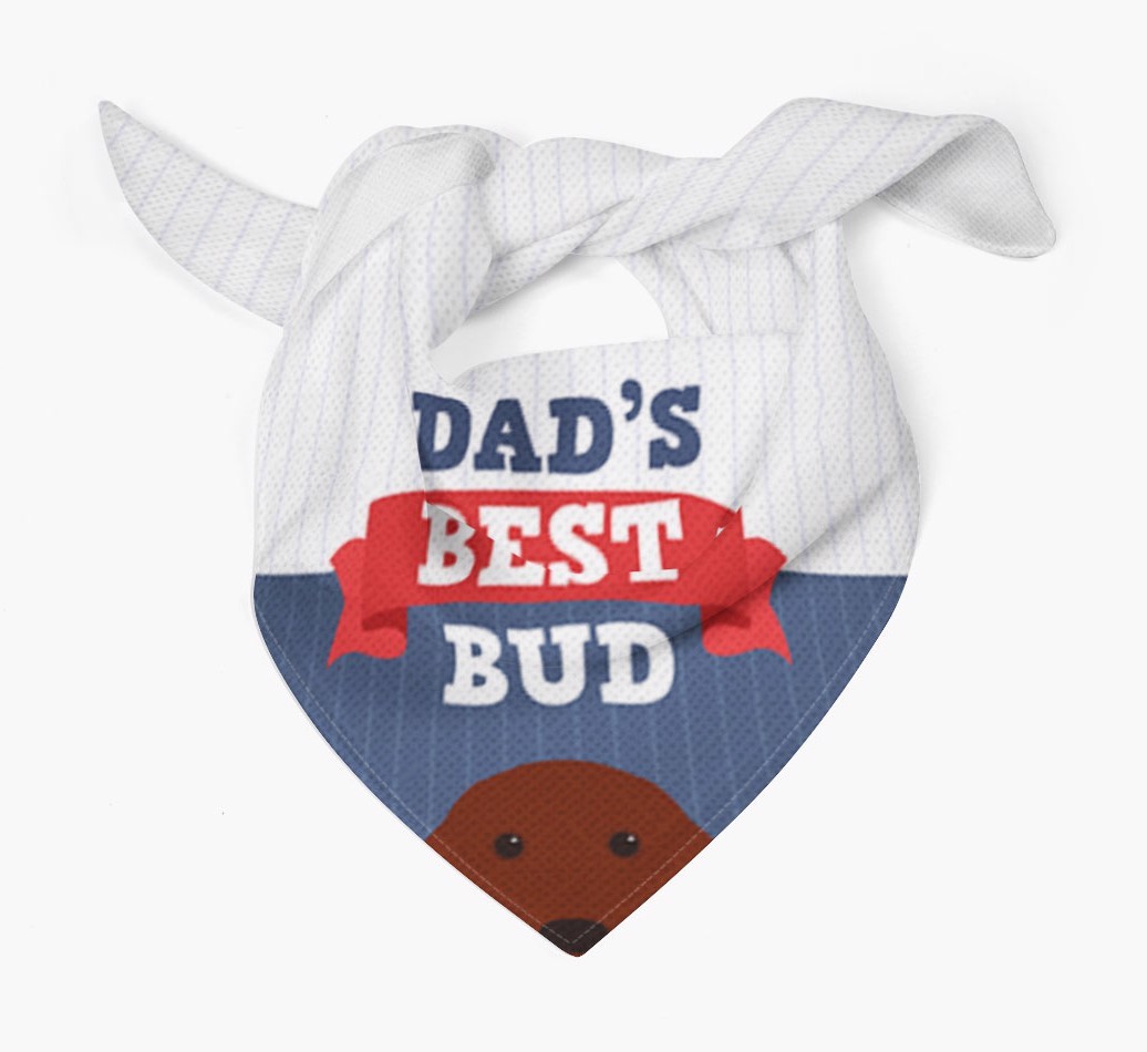 Dad's Best Bud: Personalised {breedFullName} Bandana