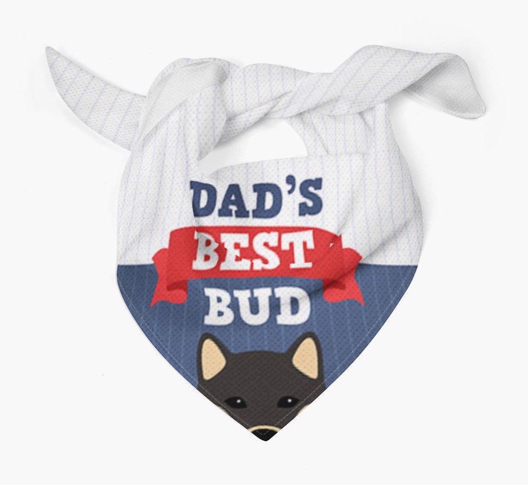 Dad's Best Bud: Personalised {breedFullName} Bandana