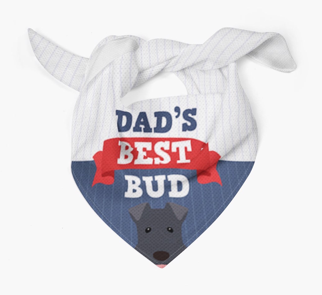 Dad's Best Bud: Personalised {breedFullName} Bandana