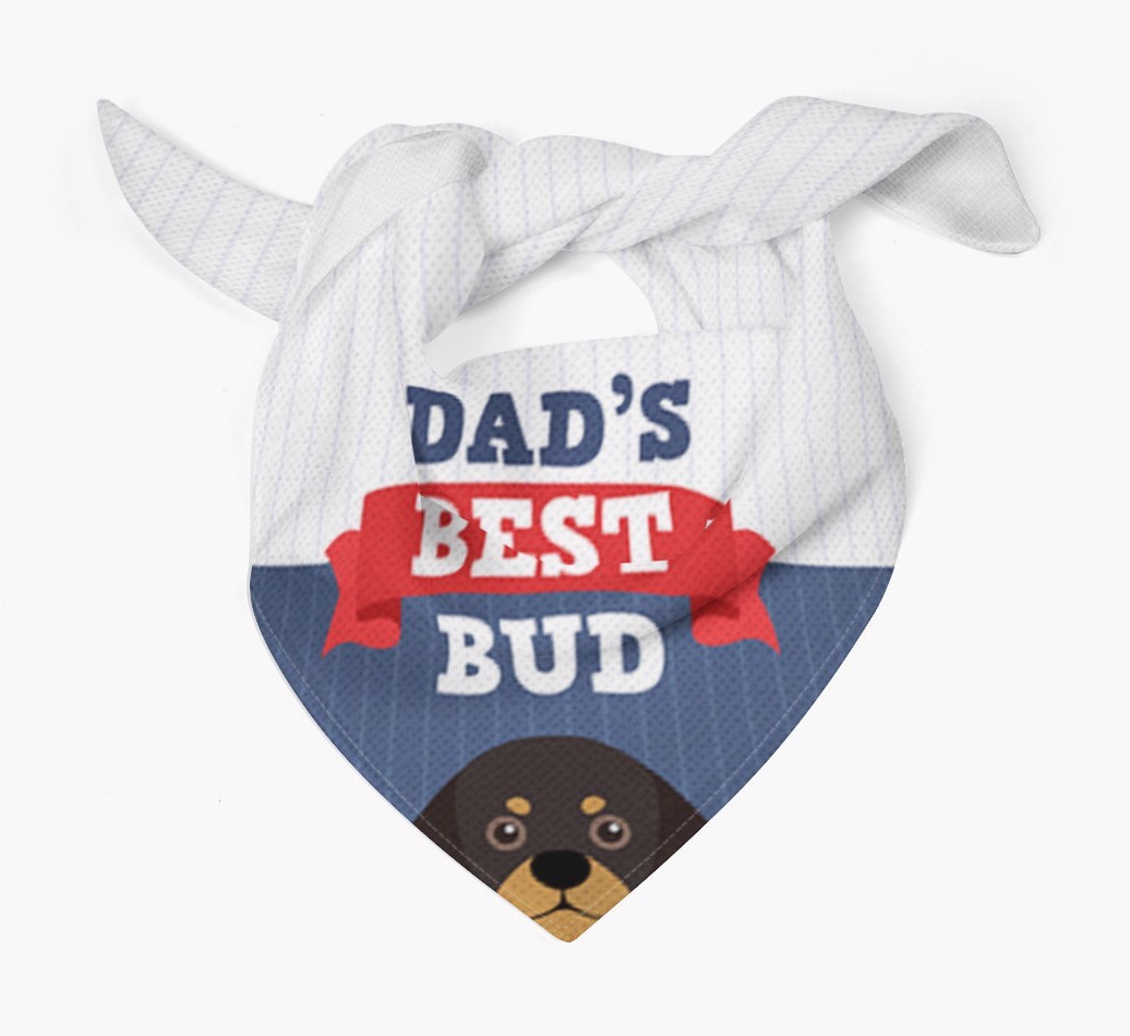 Dad's Best Bud: Personalised {breedFullName} Bandana