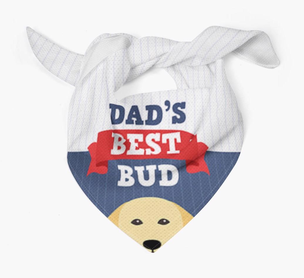 Dad's Best Bud: Personalised {breedFullName} Bandana