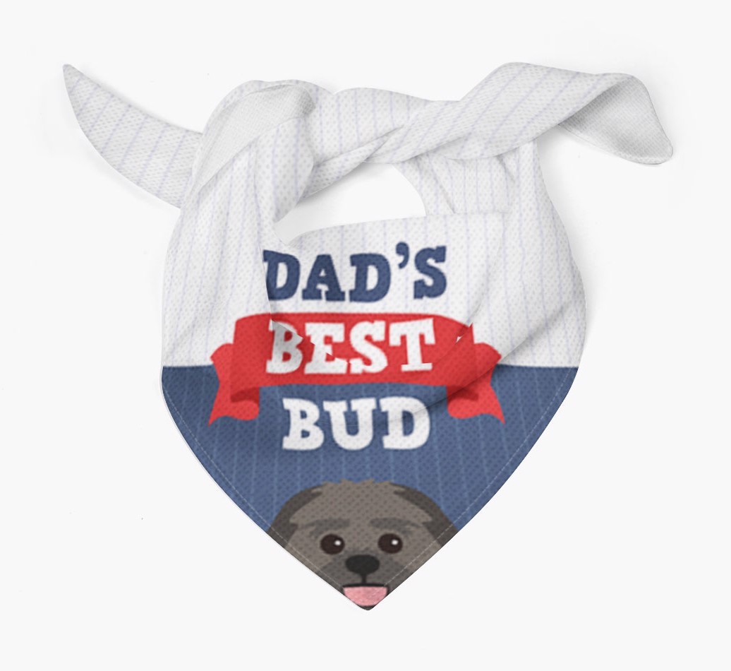 Dad's Best Bud: Personalised {breedFullName} Bandana
