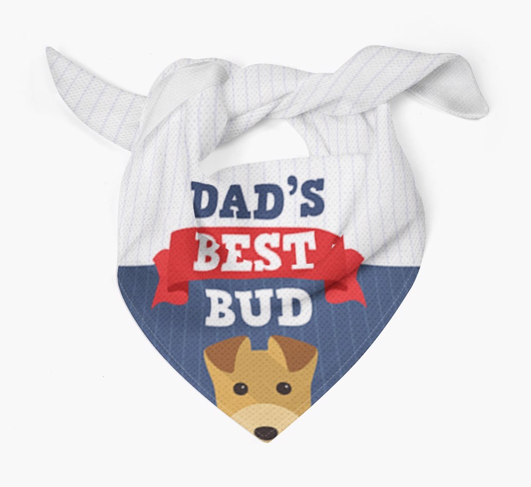 Dad's Best Bud: Personalised {breedFullName} Bandana