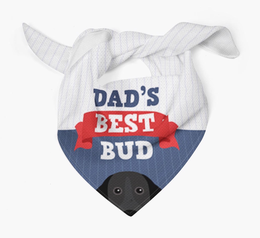 Dad's Best Bud: Personalised {breedFullName} Bandana