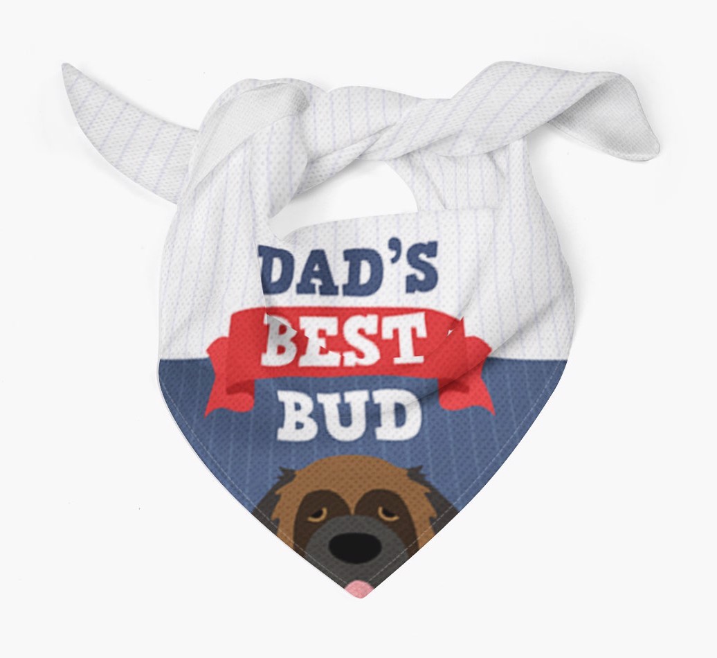 Dad's Best Bud: Personalised {breedFullName} Bandana