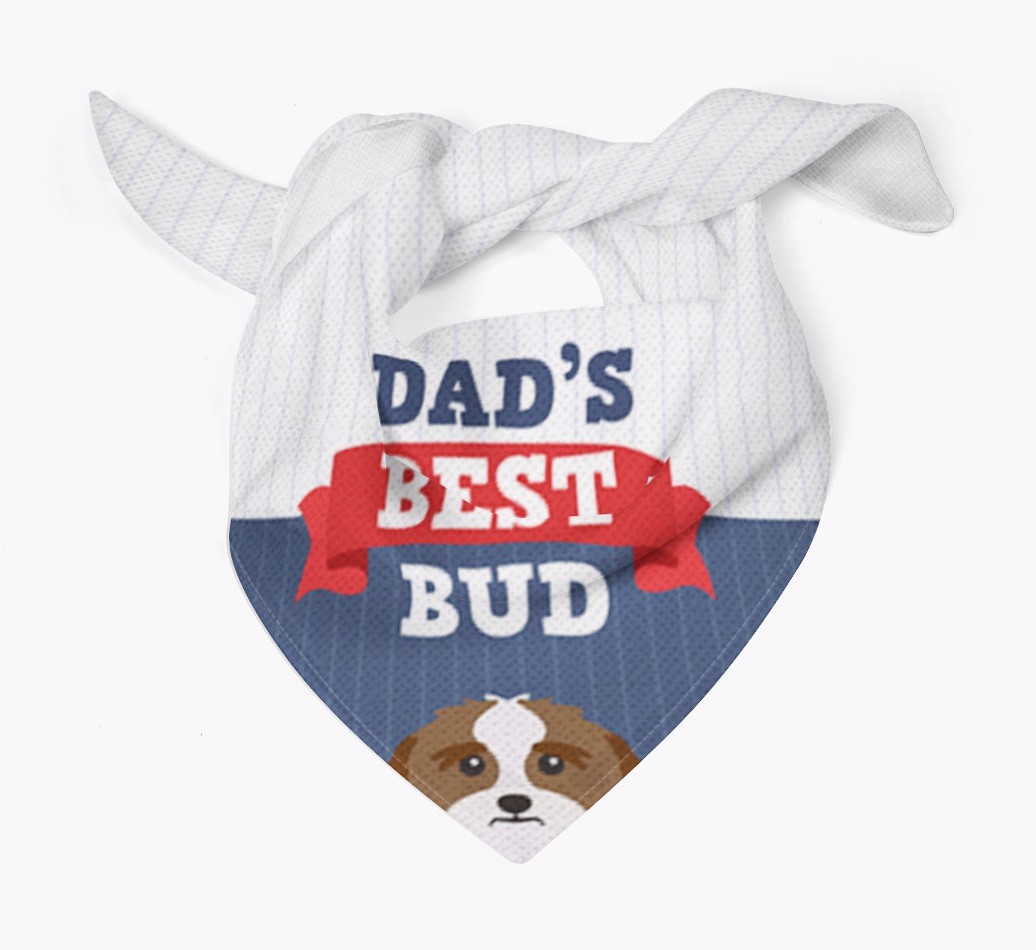 Dad's Best Bud: Personalised {breedFullName} Bandana