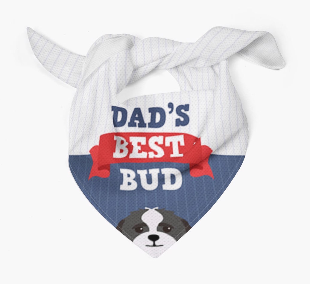 Dad's Best Bud: Personalised {breedFullName} Bandana