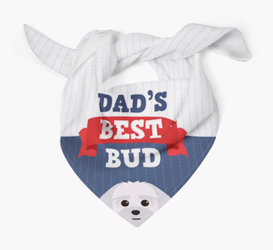 Dad's Best Bud: Personalised {breedFullName} Bandana